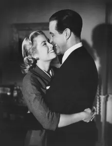 Arms Around Waist Prints: DIAL M FOR MURDER, from left: Grace Kelly, Ray Milland, 1954