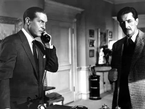 Dawson Prints: DIAL M FOR MURDER, Ray Milland, Anthony Dawson, 1954