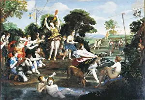 Nymph Prints: Diana and her Nymphs, by Domenico Zampieri known as il Domenichino
