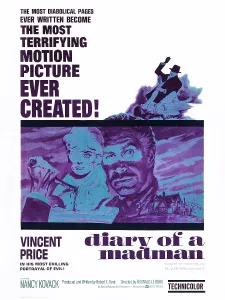 Purple Prints: DIARY OF A MADMAN, right of center: Vincent Price; one-sheet poster art, 1963