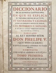 Character Prints: 'Diccionario de Lengua Castellana' (Dictionary of the Spanish Language)