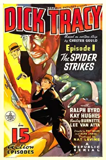 Ralph Prints: DICK TRACY, Ralph Byrd in Episode 1: The Spider Strikes, 1937