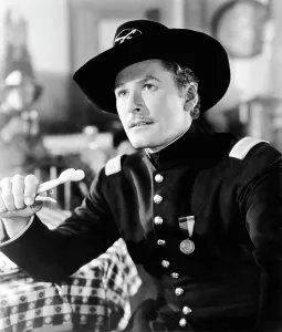 THEY DIED WITH THEIR BOOTS ON, Errol Flynn as George Armstrong Custer, 1941
