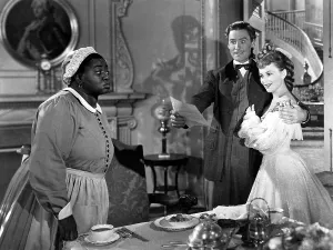 THEY DIED WITH THEIR BOOTS ON, Hattie McDaniel, Errol Flynn, Olivia De Havilland, 1941