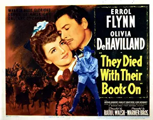 Embrace Prints: THEY DIED WITH THEIR BOOTS ON, Olivia de Havilland, Errol Flynn, 1941