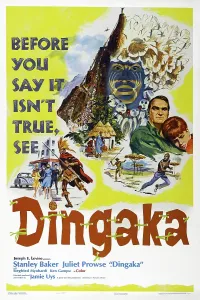 Stanley Prints: DINGAKA, US poster, right from left: Stanley Baker, Juliet Prowse, 1964