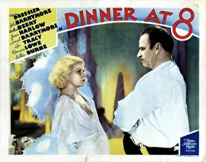 Harlow Prints: DINNER AT EIGHT, (aka DINNER AT 8), from left, Jean Harlow, Wallace Beery, 1933