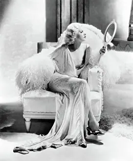 Sitting In Chair Prints: DINNER AT EIGHT, Jean Harlow, 1933