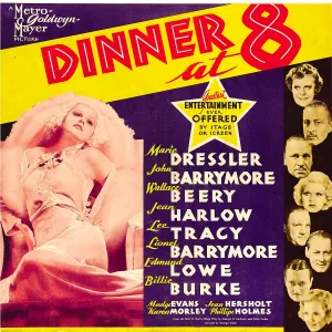Lowe Prints: DINNER AT EIGHT, left: Jean Harlow