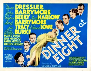 Wallace Prints: DINNER AT EIGHT, US poster, Marie Dressler