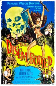 Allison Prints: THE DISEMBODIED, US poster, bottom left: Paul Burke, Allison Hayes, 1957