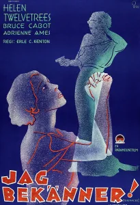 Hands Folded Prints: DISGRACED!, (aka JAG BEKANNER!), Swedish poster art, 1933