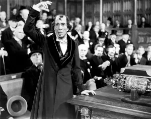 Courtroom Prints: DISRAELI, George Arliss, 1929
