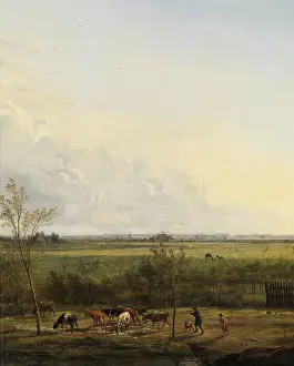 Peasants Prints: Distant View of the Meadows at s-Graveland