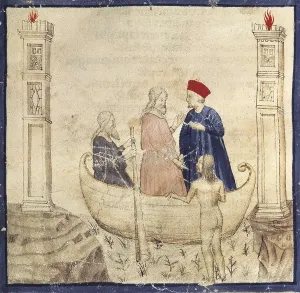 Dante Alighieri 1265 1321 Prints: The Divine Comedy. s.XIV. Dante and Virgil at Charon's boat