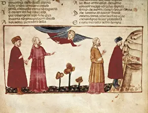 Dante Alighieri 1265 1321 Prints: The Divine Comedy. s.XV. The Purgatory