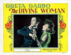 Hanson Prints: THE DIVINE WOMAN, lobbycard, from left: Lars Hanson, Greta Garbo, 1928