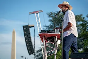 Holiday Prints: DJ D-Nice performs for guests at Independence Day celebrations on the White House South Lawn