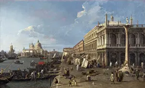 Customs Prints: Dock facing the Zecca with the Coloumn of Saint Teodoro