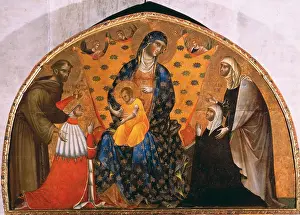 Paolo Veneziano Prints: Doge Francesco Dandolo and His Wife Presented to the Madonna