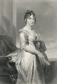 Gilbert Prints: Dolly Payne Madison, when her husband