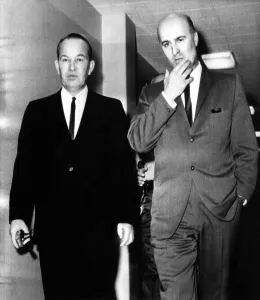 Lawyer Prints: Don Spade Cooley (left), with his attorney, P