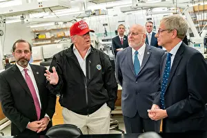 Alex Prints: Donald Trump, Alex Azar, Sec. of Health and Human Services (left)