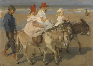 Seaside Prints: Donkey Rides on the Beach, by Isaac Israels