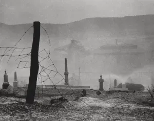 Metals Prints: Donora, Pennsylvania, during the infamous smog episode of October 26-31