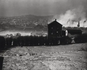 Metals Prints: Donora, Pennsylvania, as seen through a haze of industrial pollution