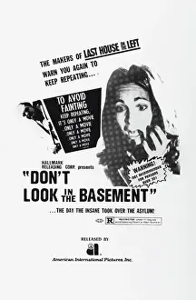 Screaming Prints: DON'T LOOK IN THE BASEMENT, US poster art, 1973