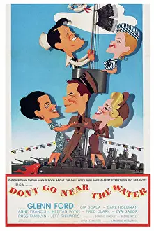 Earl Prints: DON'T GO NEAR THE WATER, US poster art