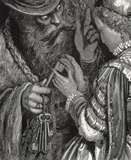 Youth Prints: Dore, Gustave (1832-1883). Bluebeard