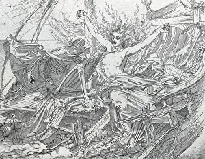 1877 Prints: Dore, Gustave (1832-1883). The Rime of the Ancient Mariner