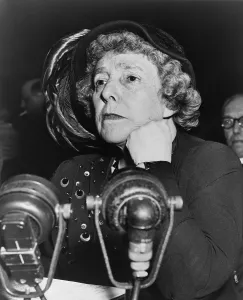 Microphones Prints: Dorothy Kenyon before the Senate Foreign Relations subcommittee