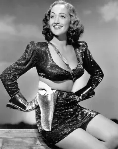 Lamour Prints: Dorothy Lamour, as a sexy cowgirl, 1943