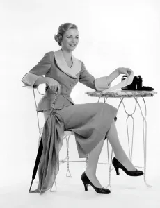 Peplum Prints: Dorothy McGuire, ca. 1950s