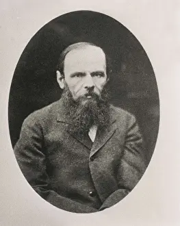 Black And Whiteportrait Prints: DOSTOYEVSKY, Fyodor Mikhaylovich (1821-1881)