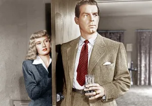 Unaware Prints: DOUBLE INDEMNITY, from left: Barbara Stanwyck, Fred MacMurray, 1944