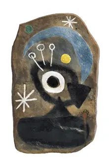 Ceramic Prints: Double-Sided Stele. 1956-. Earthenware and enamel