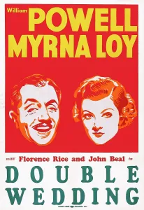 DOUBLE WEDDING, US poster art, from left: William Powell, Myrna Loy, 1937