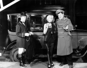 Taxi Prints: DOUBLE WHOOPEE, from left, Stan Laurel, Jean Harlow, Oliver Hardy, 1929