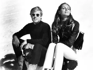 Sparv Prints: DOWNHILL RACER, from left: Robert Redford, Camilla Sparv, 1969