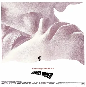 Redford Prints: DOWNHILL RACER, US poster, Robert Redford (top), Camilla Sparv, 1969