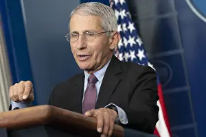 News Prints: Dr. Anthony Fauci urges citizens to continue following the President's coronavirus guidelines during a COVID-19