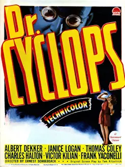 Atcmposterart Prints: DR. CYCLOPS, from left, Albert Dekker, Janice Logan, 1940