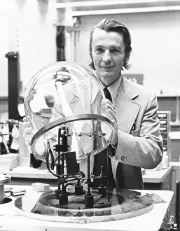 Intellectuals Prints: Dr. Ivar Giaevar in his laboratory at General Electric Company