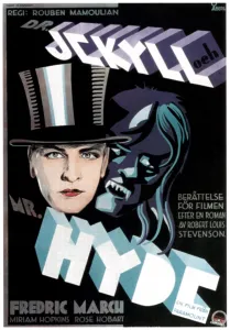 Fredric Prints: DR. JEKYLL AND MR. HYDE, Fredric March on Swedish poster art, 1931