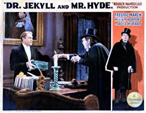 Cloak Prints: DR. JEKYLL AND MR. HYDE, from left, Holmes Herbert, Fredric March, 1931