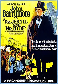 Stevenson Prints: DR. JEKYLL AND MR. HYDE, right: John Barrymore (as Dr. Jekyll and Mr. Hyde'), 1920